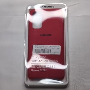 Samsung Galaxy S20 FE Silicone Case - Bold Red